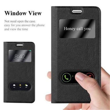 Lompakkokotelo Samsung Galaxy S5 / S5 NEO Case (Musta)