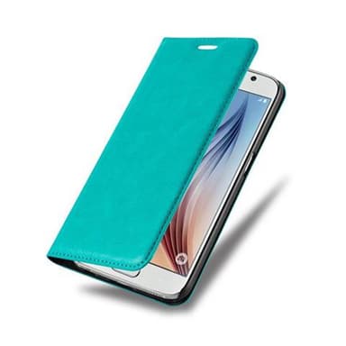 Samsung Galaxy S6 Suojakuori Lompakkokotelo (Turkoosi)