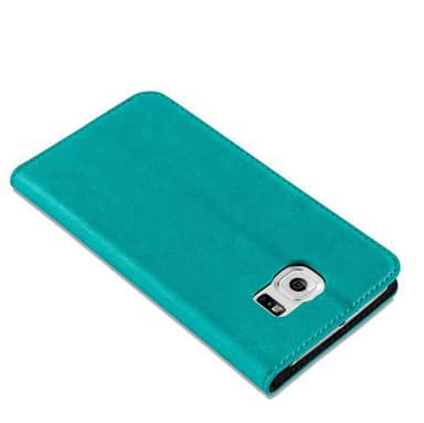 Samsung Galaxy S6 Suojakuori Lompakkokotelo (Turkoosi)