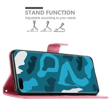 Huawei P40 Suojakuori Lompakkokotelo (Vaaleanpunainen)