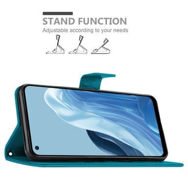 Realme 7 5G Suojakuori Lompakkokotelo (Sininen)