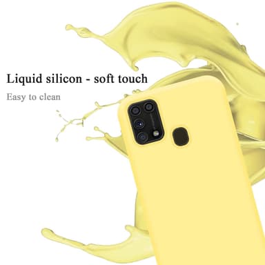 Samsung Galaxy M31 Suojakuori Kotelo (Keltainen)