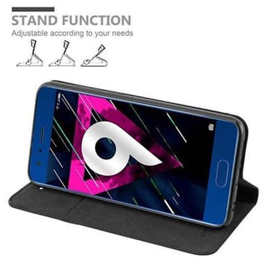 Honor 9 Suojakuori Lompakkokotelo (Musta)