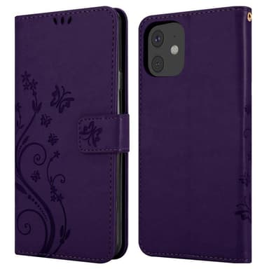 iPhone 11 Suojakuori Lompakkokotelo (Violetti)