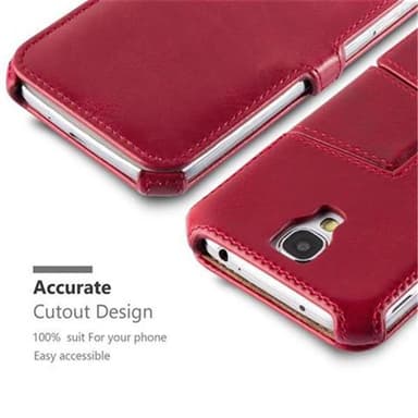 Samsung Galaxy S4 Suojakuori Lompakkokotelo (Punainen)