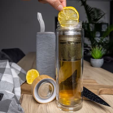 Termospullo 450 ml Teepullo Kahvipannu Teekannu