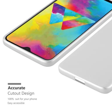 Samsung Galaxy M21 / M30s Suojakuori Kotelo (Hopea)
