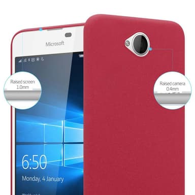 Nokia Lumia 650 Suojakuori Kotelo Case (Punainen)