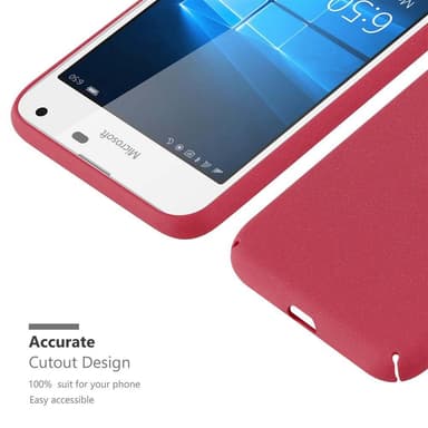 Nokia Lumia 650 Suojakuori Kotelo Case (Punainen)