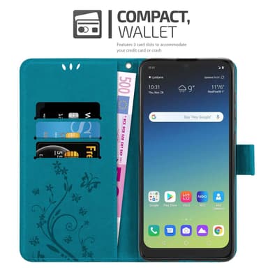 LG K40S Suojakuori Lompakkokotelo (Sininen)