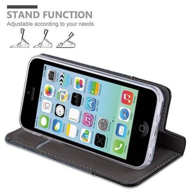 iPhone 5C Suojakuori Lompakkokotelo (Sininen)