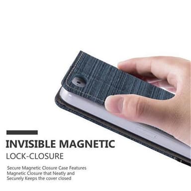 iPhone 5C Suojakuori Lompakkokotelo (Sininen)