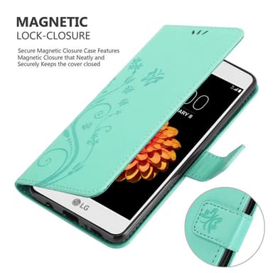 LG K7 2016 Suojakuori Lompakkokotelo (Turkoosi)