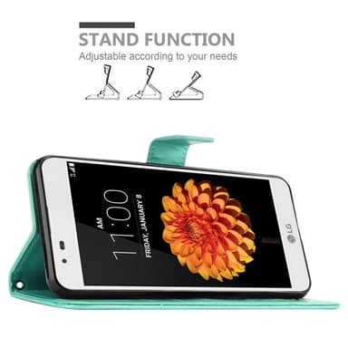 LG K7 2016 Suojakuori Lompakkokotelo (Turkoosi)
