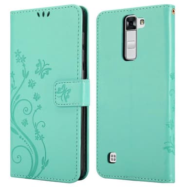 LG K7 2016 Suojakuori Lompakkokotelo (Turkoosi)