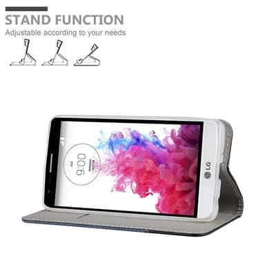 LG G3 MINI / G3 S Suojakuori Lompakkokotelo (Sininen)
