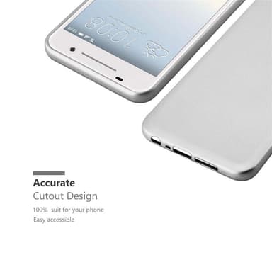 HTC ONE A9 Suojakuori Kotelo (Hopea)