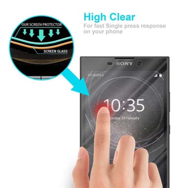 Sony Xperia L2 Näytönsuoja Karkaistu lasi Suojakalvo