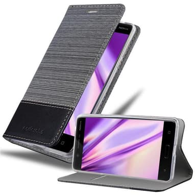 Nokia 5 2017 Suojakuori Lompakkokotelo (harmaa)