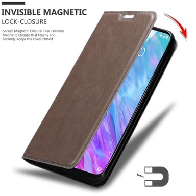 ZTE Blade 10 SMART Suojakuori Lompakkokotelo (Ruskea)