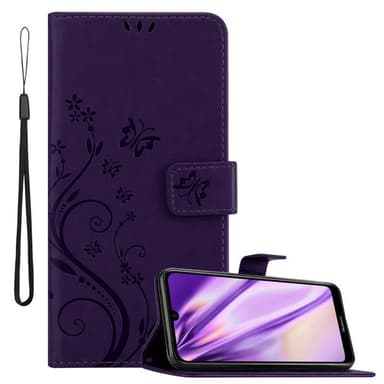 Huawei Y6 2019 Suojakuori Lompakkokotelo (Violetti)
