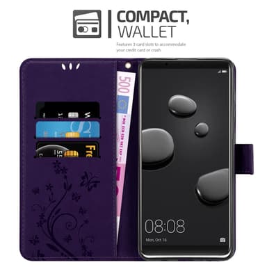 Huawei MATE 10 PRO Suojakuori Lompakkokotelo (Violetti)