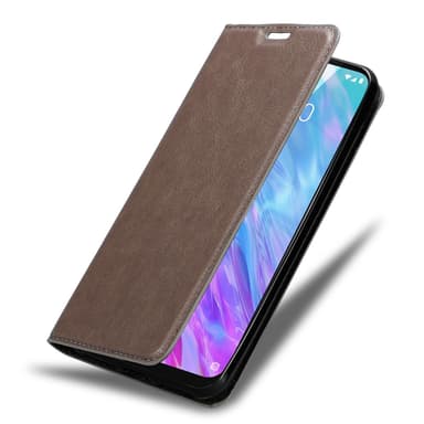 ZTE Blade 10 SMART Suojakuori Lompakkokotelo (Ruskea)