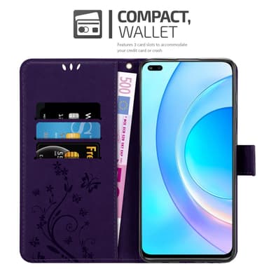 Honor 50 LITE Suojakuori Lompakkokotelo (Violetti)