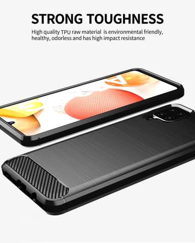 Suojakuori Samsung Galaxy A12 / M12 Kotelo (Musta)