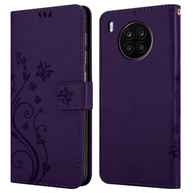 Honor 50 LITE Suojakuori Lompakkokotelo (Violetti)
