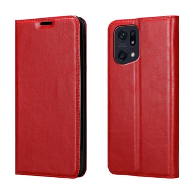 Oppo FIND X5 PRO Suojakuori Lompakkokotelo (Punainen)