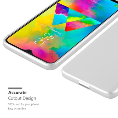Samsung Galaxy M20 Suojakuori Kotelo (Hopea)