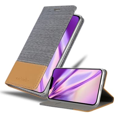iPhone 14 Suojakuori Lompakkokotelo (harmaa)