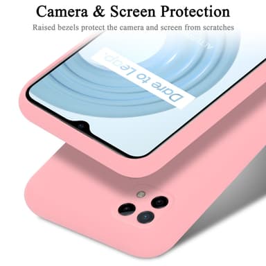 Realme C21 Suojakuori Kotelo (Vaaleanpunainen)