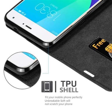 MEIZU MX4 Suojakuori Lompakkokotelo (Musta)