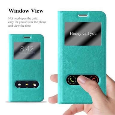 Lompakkokotelo Samsung Galaxy J7 2016 Case (Turkoosi)