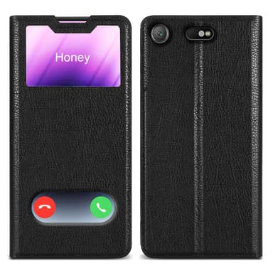 Lompakkokotelo Sony Xperia XZ1 COMPACT Case (Musta)
