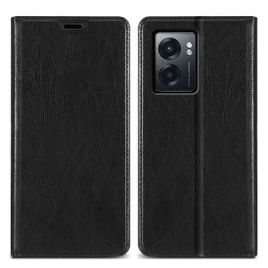 Realme Narzo 50 5G Suojakuori Lompakkokotelo (Musta)