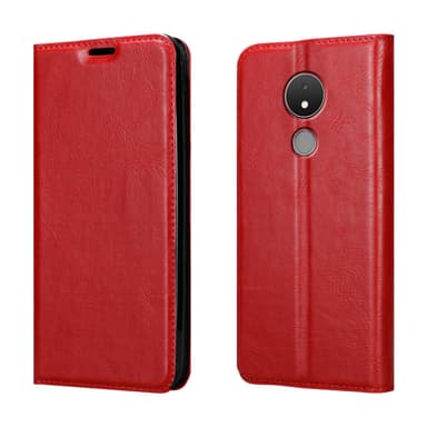 Nokia C21 Suojakuori Lompakkokotelo (Punainen)
