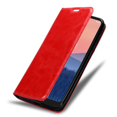 Nokia C21 Suojakuori Lompakkokotelo (Punainen)