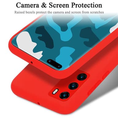 Huawei P40 Suojakuori Kotelo Case (Punainen)