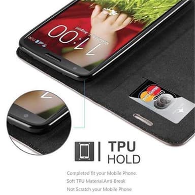 LG G2 Suojakuori Lompakkokotelo (Ruskea)