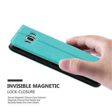 Lompakkokotelo Samsung Galaxy J7 2016 Case (Turkoosi)