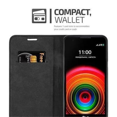 LG X POWER Suojakuori Lompakkokotelo (Punainen)