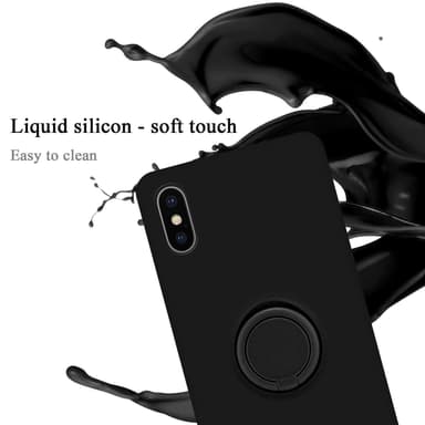 iPhone X / XS Suojakuori Case Kotelo (Musta)