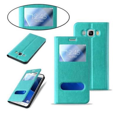 Lompakkokotelo Samsung Galaxy J7 2016 Case (Turkoosi)