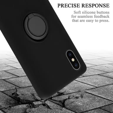 iPhone X / XS Suojakuori Case Kotelo (Musta)
