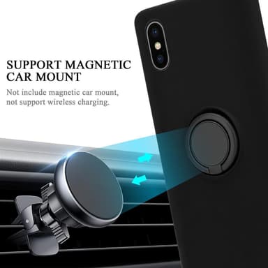 iPhone X / XS Suojakuori Case Kotelo (Musta)