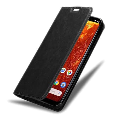 Nokia 8.1 Suojakuori Lompakkokotelo (Musta)