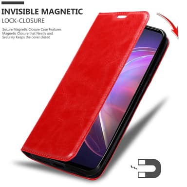Vivo V21 4G / 5G Suojakuori Lompakkokotelo (Punainen)